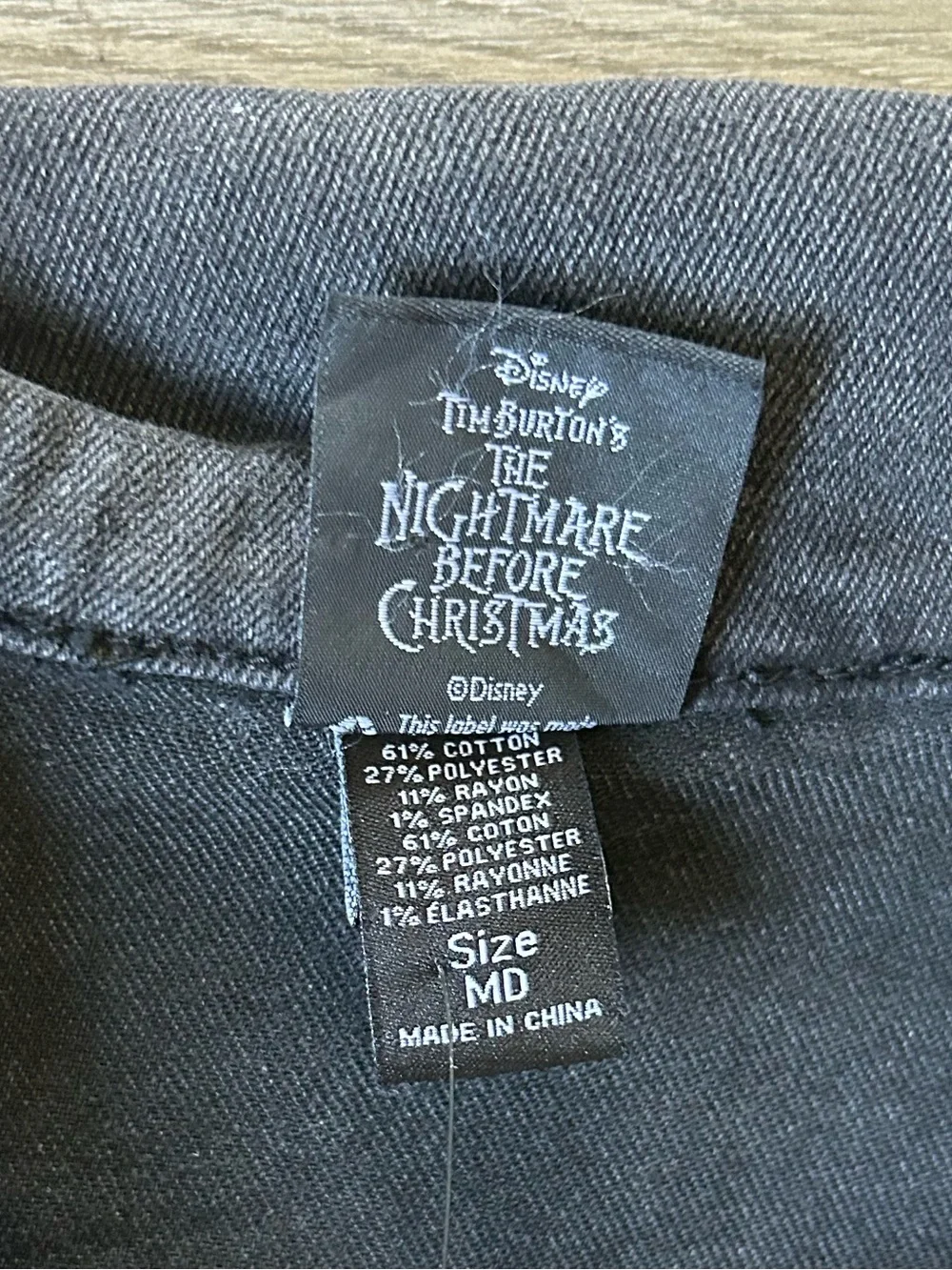 Disney | Lunchbox Nightmare Before Christmas Jack & Sally Denim Jacket Sz M New